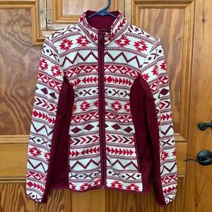 EUC Jack Wolfskin zip up fleece jacket size M